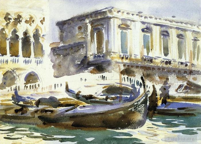 John Singer Sargent Types de peintures - Venise Le bateau-prison