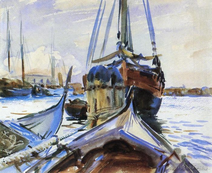 John Singer Sargent Types de peintures - Bateau de Venise