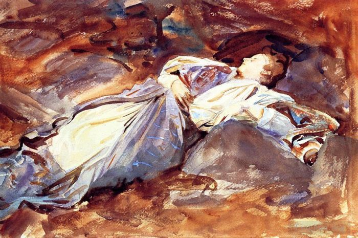 John Singer Sargent Types de peintures - Violette endormie