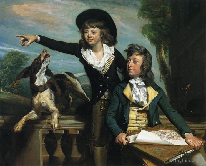 John Singleton Copley Peinture à l'huile - Charles Callis Western et son frère Shirley Western