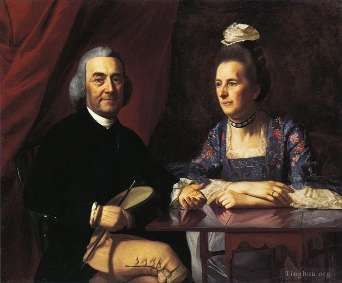 John Singleton Copley Peinture à l'huile - M. et Mme Isaac Winslow Jemina Debuke