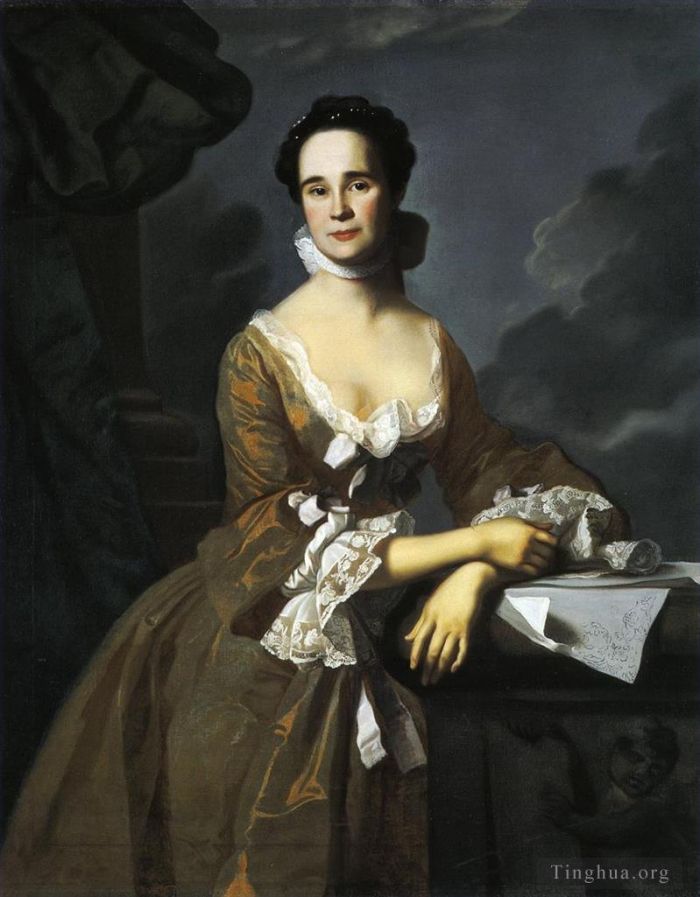 John Singleton Copley Peinture à l'huile - Mme Daniel Hubbard Mary Greene