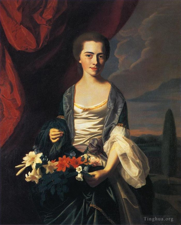 John Singleton Copley Peinture à l'huile - Mme Woodbury Langdon Sarah Sherburne