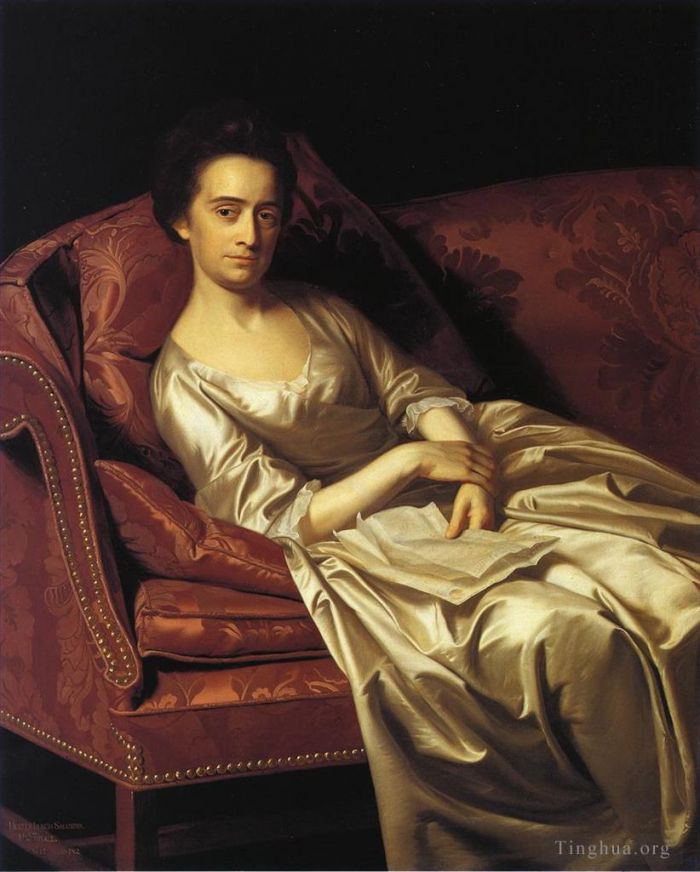 John Singleton Copley Peinture à l'huile - Portrait d'une dame