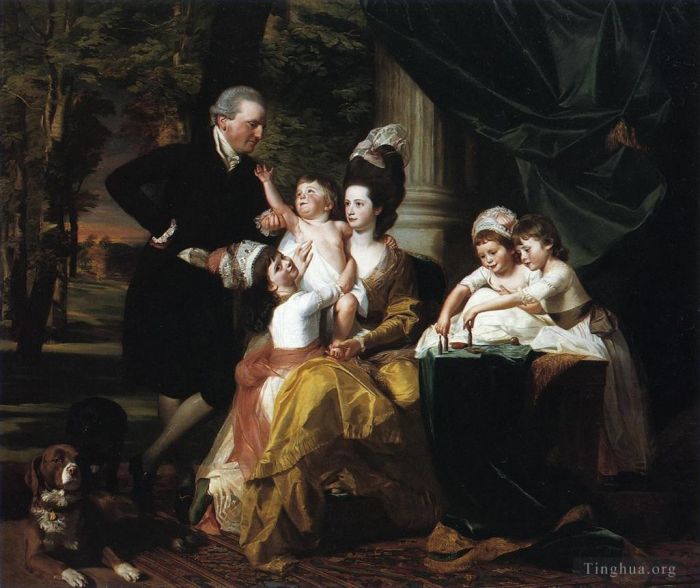 John Singleton Copley Peinture à l'huile - Sir William Pepperrell et sa famille