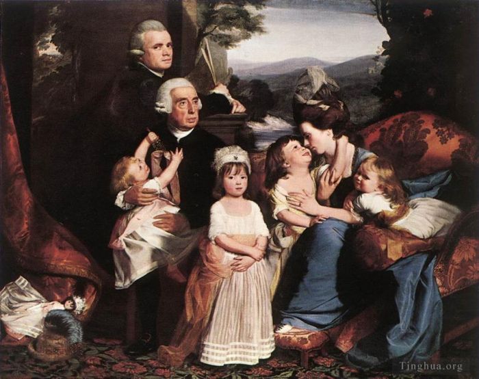 John Singleton Copley Peinture à l'huile - La famille Copley