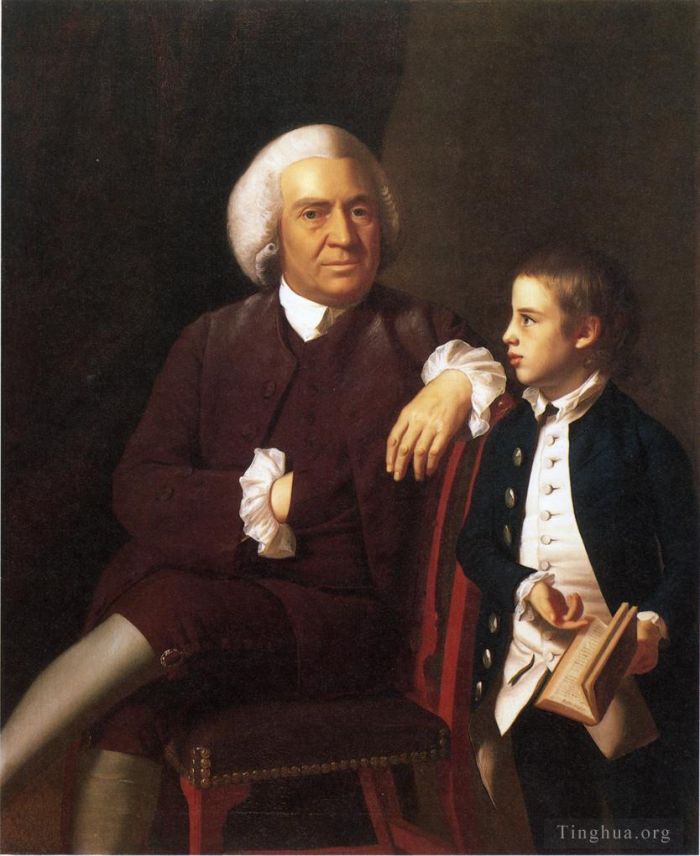John Singleton Copley Peinture à l'huile - William Vassall et son fils Leonard