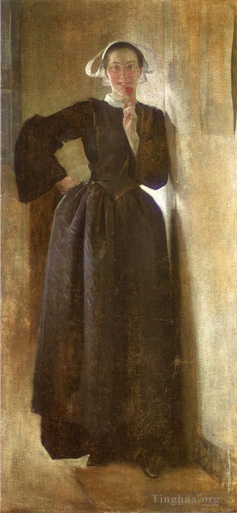 John White Alexander Peinture à l'huile - Joséphine la servante bretonne
