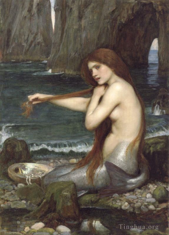 John William Waterhouse Peinture à l'huile - Une sirène