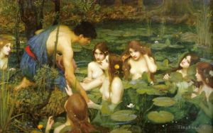 John William Waterhouse œuvres - Hylas et les nymphes