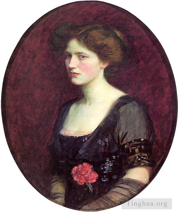 John William Waterhouse Peinture à l'huile - Portrait de Mme Charles Schreiber