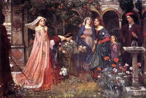 John William Waterhouse œuvres - Le jardin enchanté