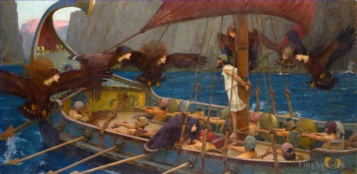 John William Waterhouse Peinture à l'huile - Ulysse et les sirènes