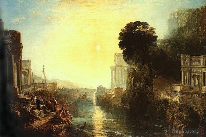 Joseph Mallord William Turner Peinture à l'huile - Didon construisant Carthage La montée de l'empire carthaginois