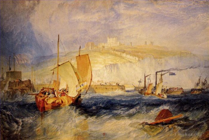 Joseph Mallord William Turner Peinture à l'huile - Château de Douvres