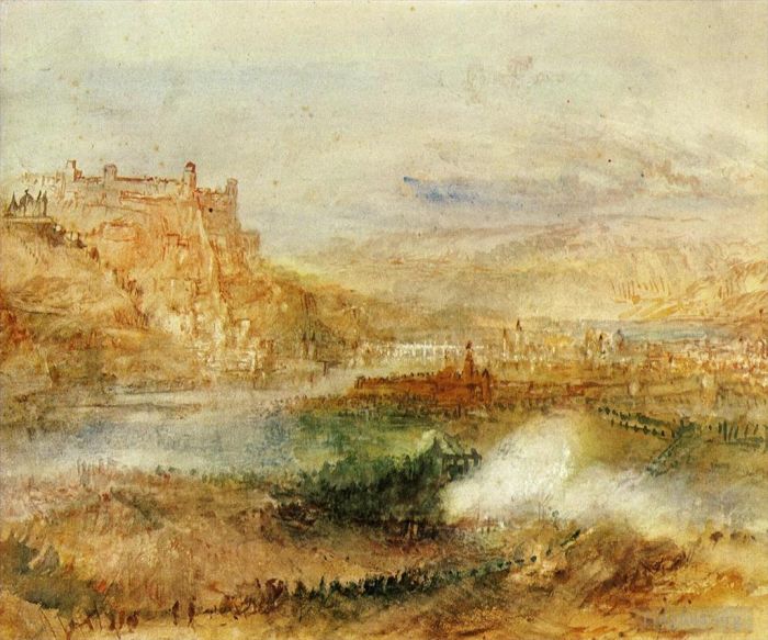 Joseph Mallord William Turner Peinture à l'huile - Ehrenbrietstein et Coblence
