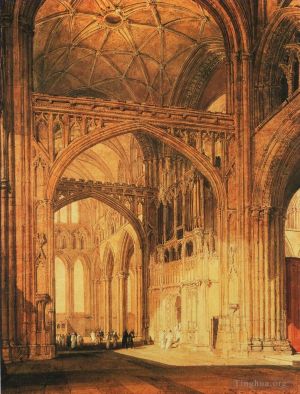 Joseph Mallord William Turner œuvres - Intérieur de la cathédrale de Salisbury