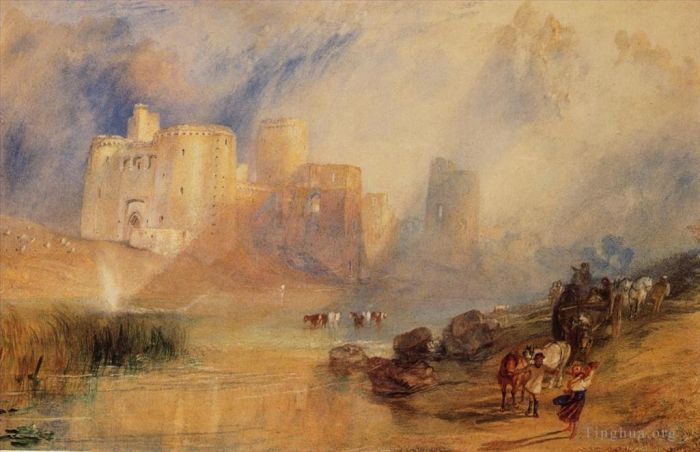 Joseph Mallord William Turner Peinture à l'huile - Château de Kidwelly