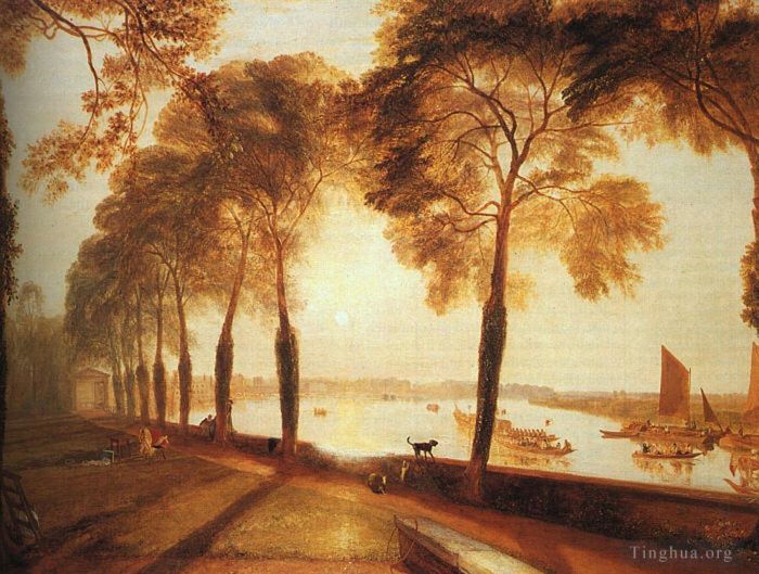 Joseph Mallord William Turner Peinture à l'huile - Terrasse Mortlake 1826