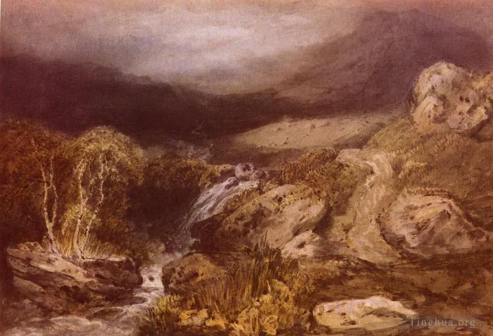 Joseph Mallord William Turner Peinture à l'huile - Ruisseau de montagne Coniston Turner