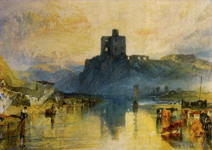 Joseph Mallord William Turner Peinture à l'huile - Château de Norham sur la rivière Tweed