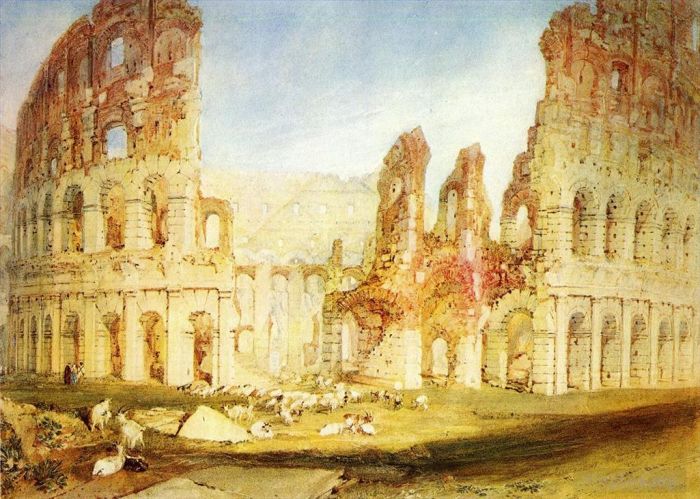 Joseph Mallord William Turner Peinture à l'huile - Rome Le Colisée