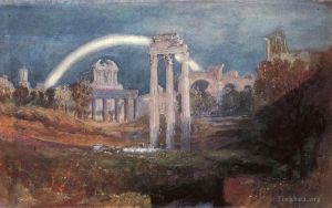 Joseph Mallord William Turner œuvres - Rome Le Forum avec un arc-en-ciel