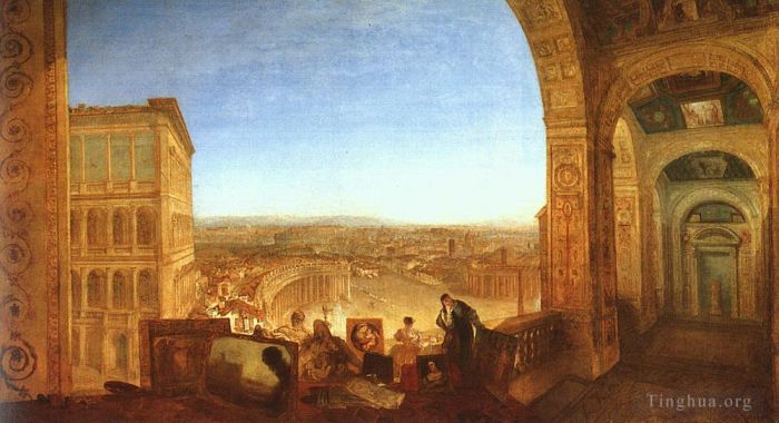Joseph Mallord William Turner Peinture à l'huile - Rome du Vatican 1820