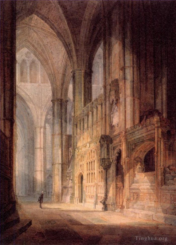 Joseph Mallord William Turner Peinture à l'huile - St Erasmus dans la chapelle de l'évêque Islips, l'abbaye de Westminster