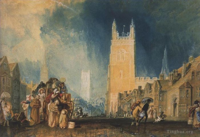 Joseph Mallord William Turner Peinture à l'huile - Stamford Lincolnshire