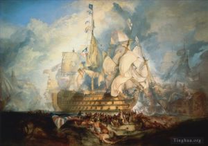 Joseph Mallord William Turner œuvres - La bataille de Trafalgar Turner