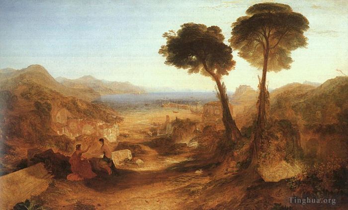 Joseph Mallord William Turner Peinture à l'huile - La Baie de Baiae avec Apollon et la Sibylle