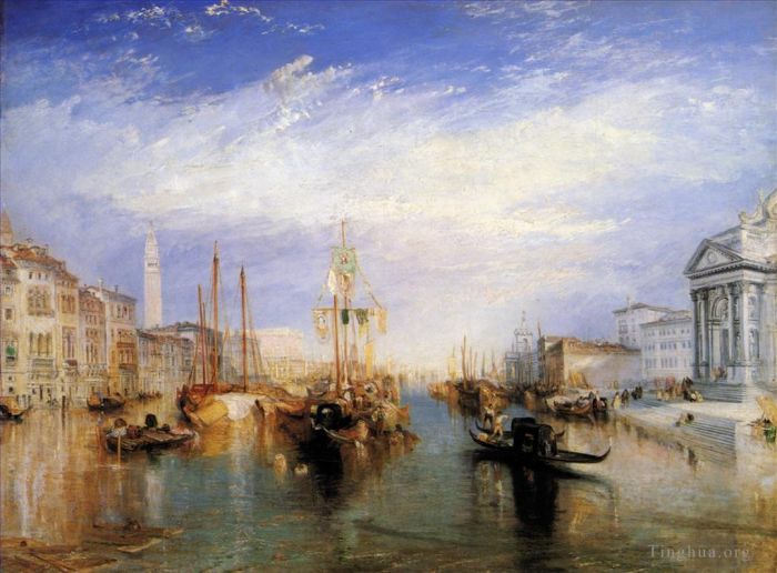 Joseph Mallord William Turner Peinture à l'huile - Le Grand Canal Venise