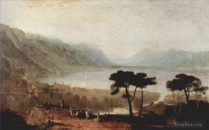 Joseph Mallord William Turner œuvres - Le lac Léman vu de Montreux Turner