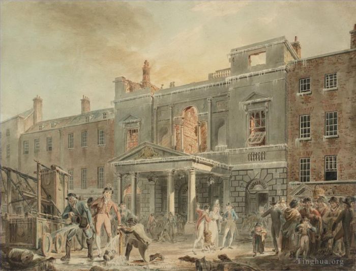 Joseph Mallord William Turner Peinture à l'huile - Le Panthéon le matin après le retourneur de feu