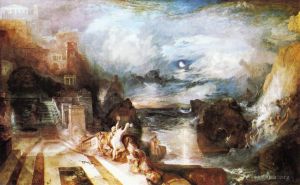 Joseph Mallord William Turner œuvres - La séparation de Héros et Léandre d'après le grec de Musaeus