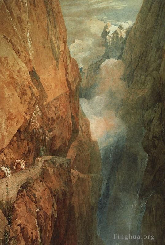 Joseph Mallord William Turner Peinture à l'huile - Le Passage du St Gothard 1804