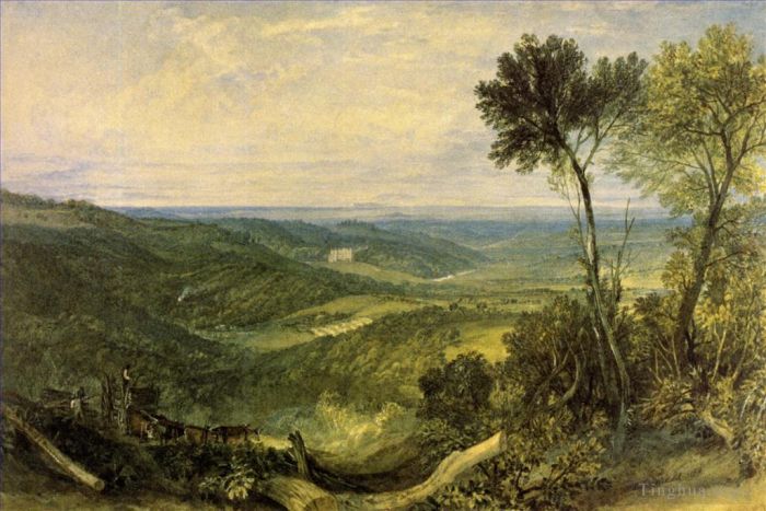Joseph Mallord William Turner Peinture à l'huile - La vallée d'Ashburnham