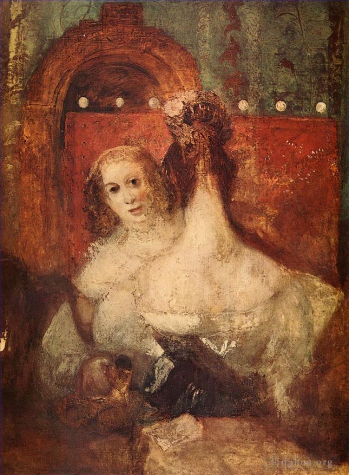 Joseph Mallord William Turner Peinture à l'huile - Deux femmes et une lettre Turner
