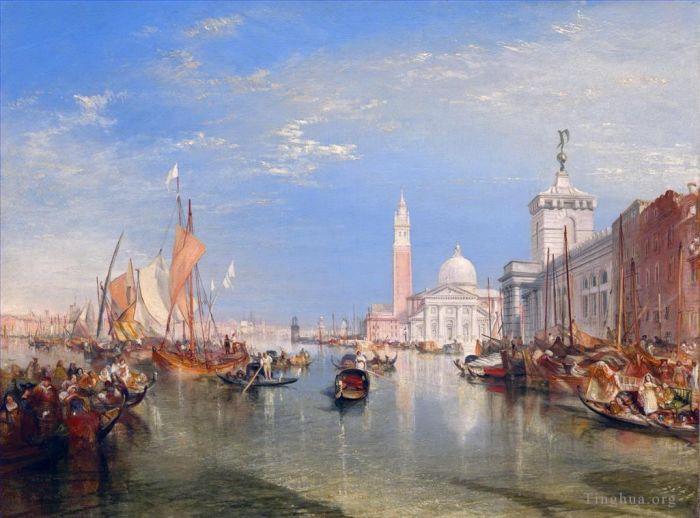 Joseph Mallord William Turner Peinture à l'huile - Venise La Dogana et San Giorgio Maggiore Turner