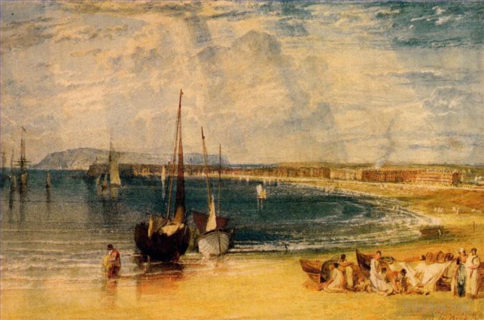 Joseph Mallord William Turner Peinture à l'huile - Weymouth Dorsetshire