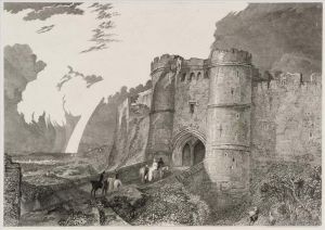 Joseph Mallord William Turner œuvres - Détail du château de Carisbrook Turner