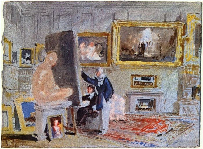 Joseph Mallord William Turner Types de peintures - Peintre au chevalet Turner