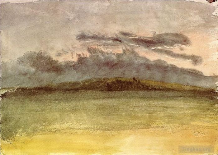 Joseph Mallord William Turner Types de peintures - Nuages d'orage Sunset Turner