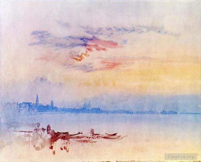 Joseph Mallord William Turner Types de peintures - Venise regardant vers l'est depuis le lever du soleil de Guidecca