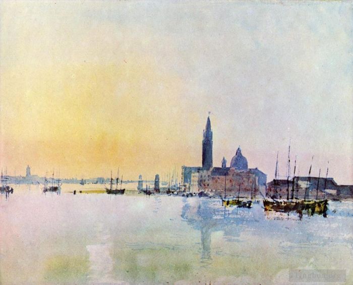 Joseph Mallord William Turner Types de peintures - Venise San Guirgio depuis le lever du soleil de Dogana