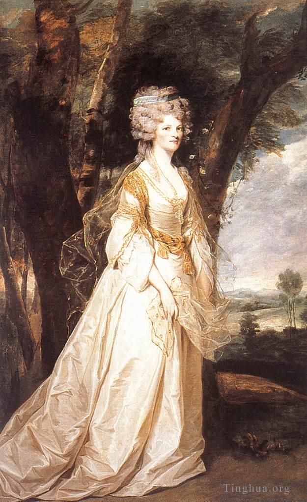 Sir Joshua Reynolds Peinture à l'huile - Dame Sunderlin