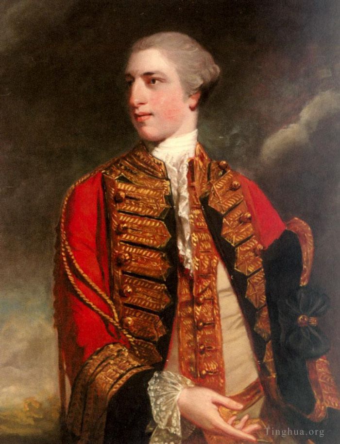 Sir Joshua Reynolds Peinture à l'huile - Portrait de Charles Fitzroy