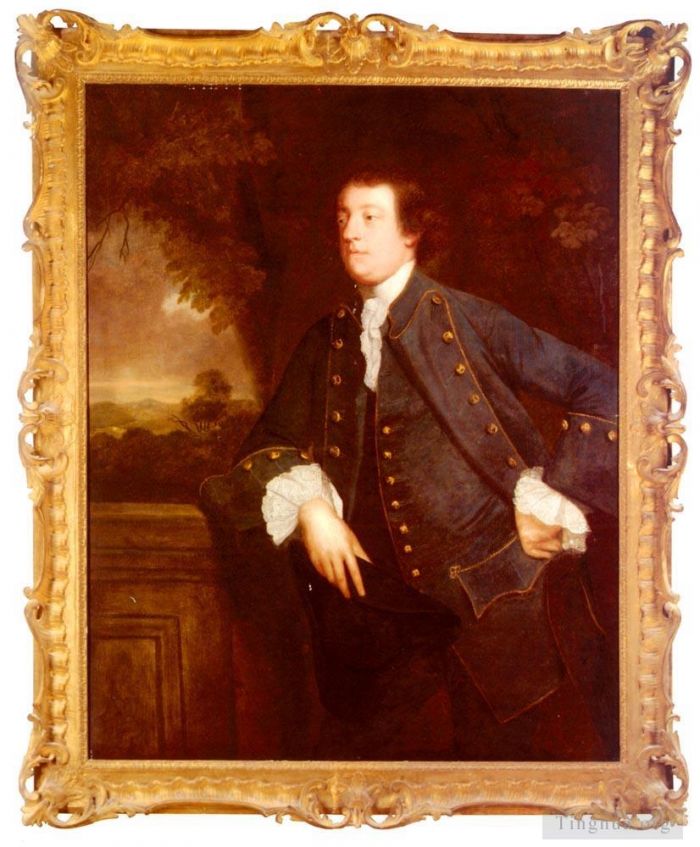 Sir Joshua Reynolds Peinture à l'huile - Portrait de Sir William Lowther 3e Bt