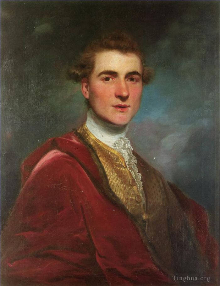 Sir Joshua Reynolds Peinture à l'huile - Portrait de Charles Hamilton